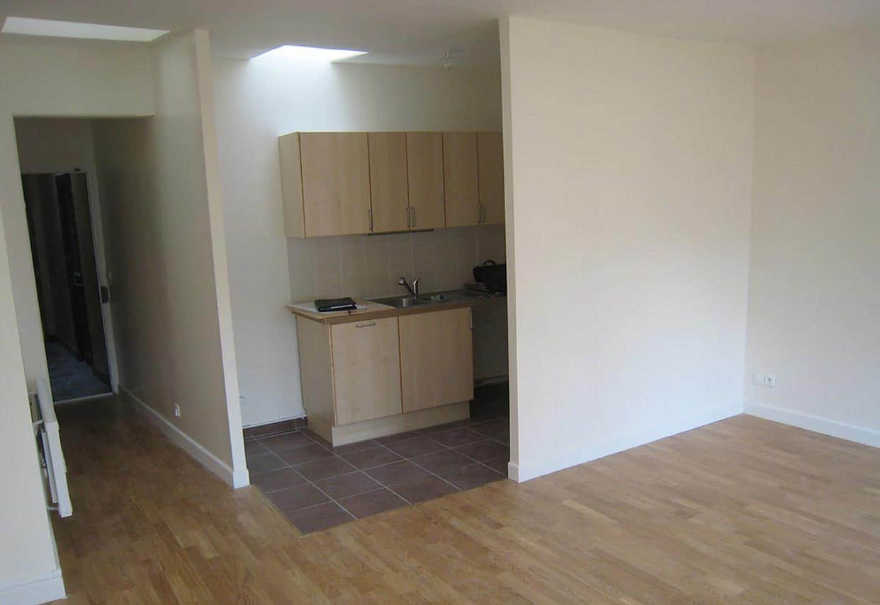 Rénovation complète de la cuisine et du salon dans un appartement Paris 75008