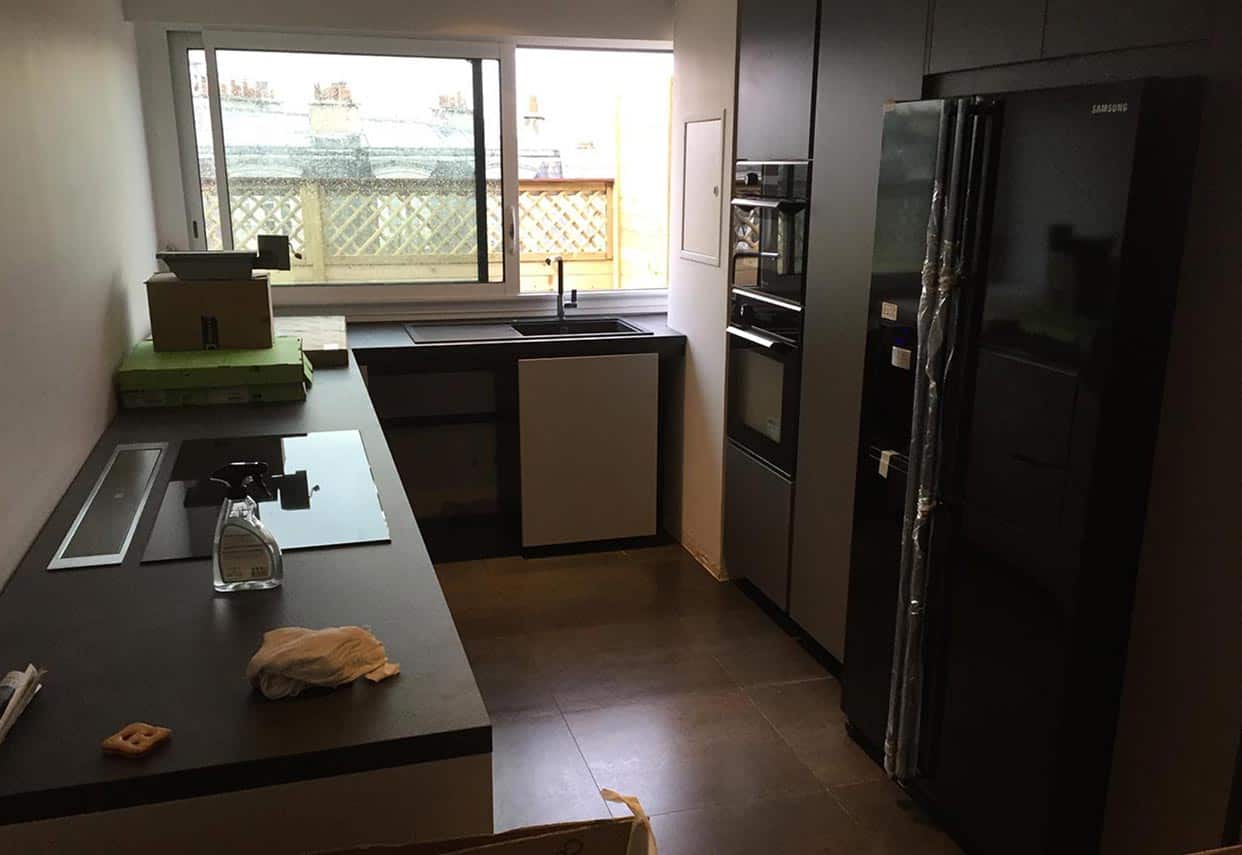 Rénovation complète de la cuisine dans un appartement à Paris 75012
